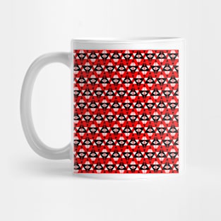 Black, White and Red Pattern #1 Mug